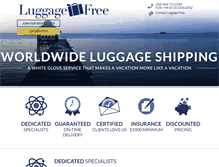 Tablet Screenshot of luggagefree.com